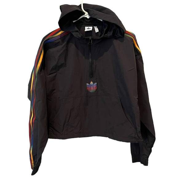 adidas Cropped Half-Zip Hoodie (US/M) - Picture 2 of 7